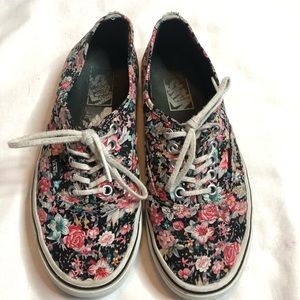 Vans floral sneakers